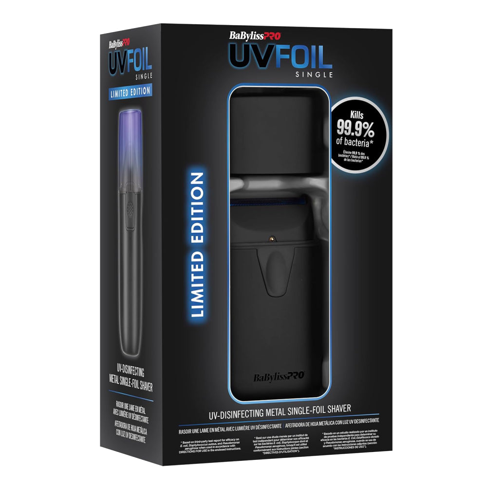 Babyliss Pro Single UV Foil Matte Black Shaver