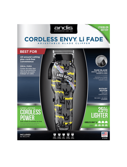 Andis Cordless Envy Li Fade Clipper (73095)