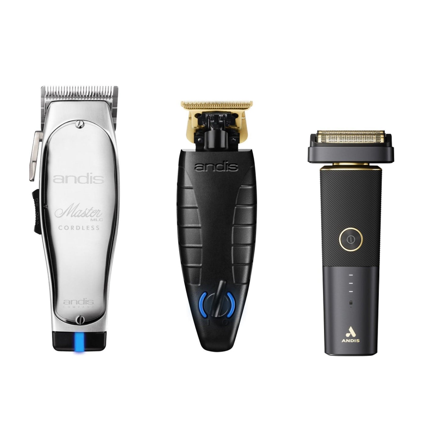 Andis Master Clipper, GTX EXO Trimmer & reSurge Shaver (Combo)