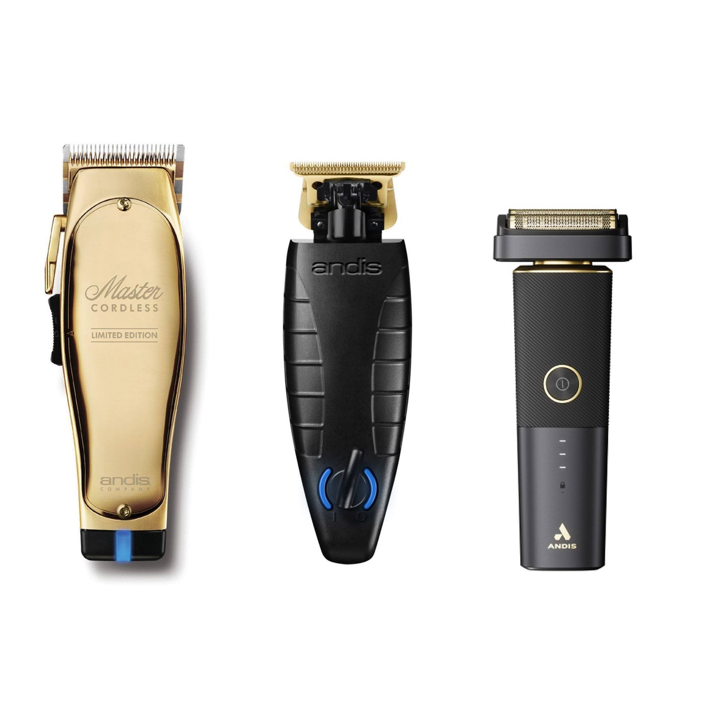 Andis Master Clipper, GTX EXO Trimmer & reSurge Shaver (Combo)