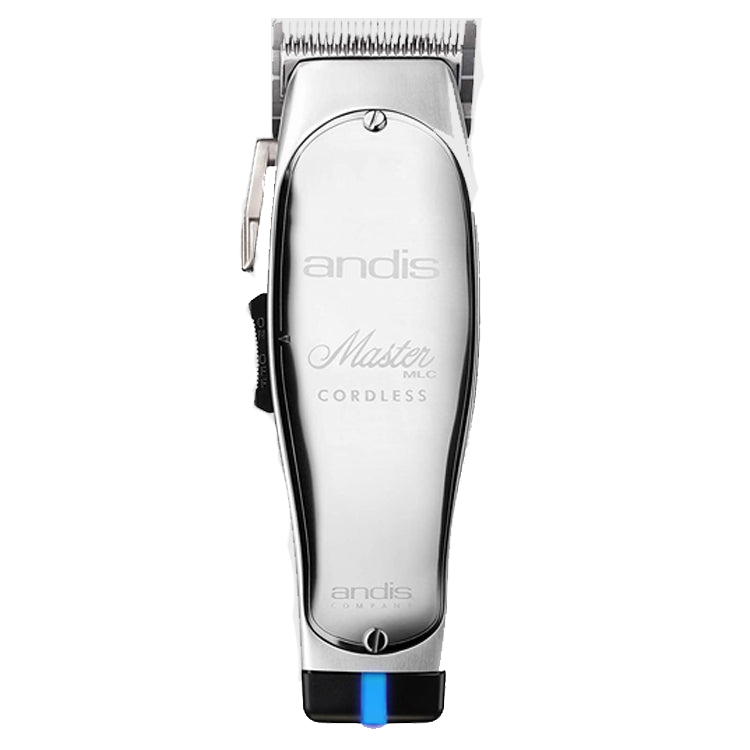 Andis Professional Master Cordless Lithium Ion Adjustable Blade Hair Clipper, Silver (12470)