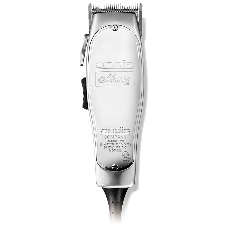 Andis Professional Master Adjustable Blade Hair Clipper, Silver, Chrome (01557)