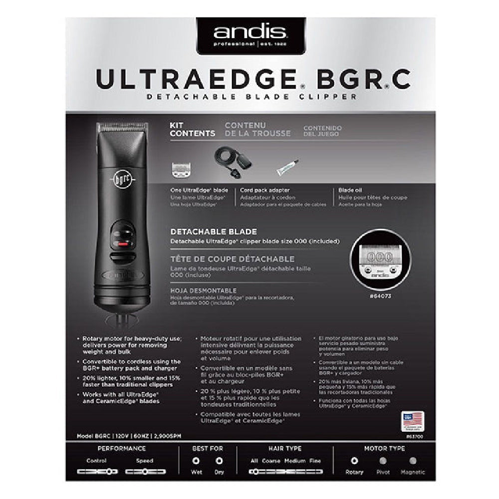 Andis UltraEdge BGRC Detachable Blade Clipper