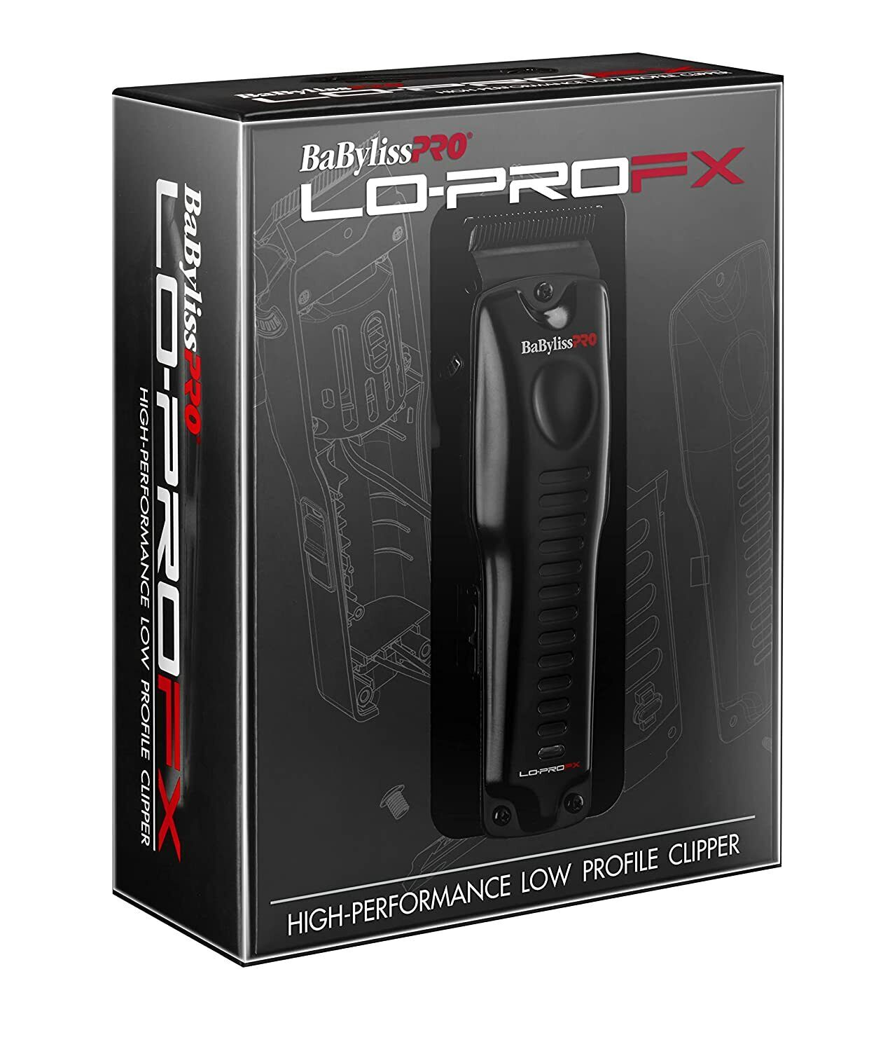 BaByliss Lo Pro Clipper (FX825) + Trimmer (FX726) + Charging Bases (Combo)