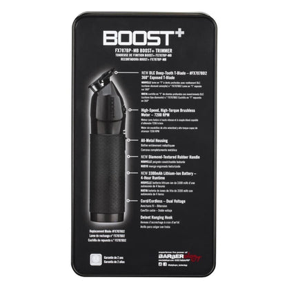 Babyliss Pro Boost+ Clipper Matte Black + Babyliss Pro Boost+ Trimmer Matte Black (Combo)