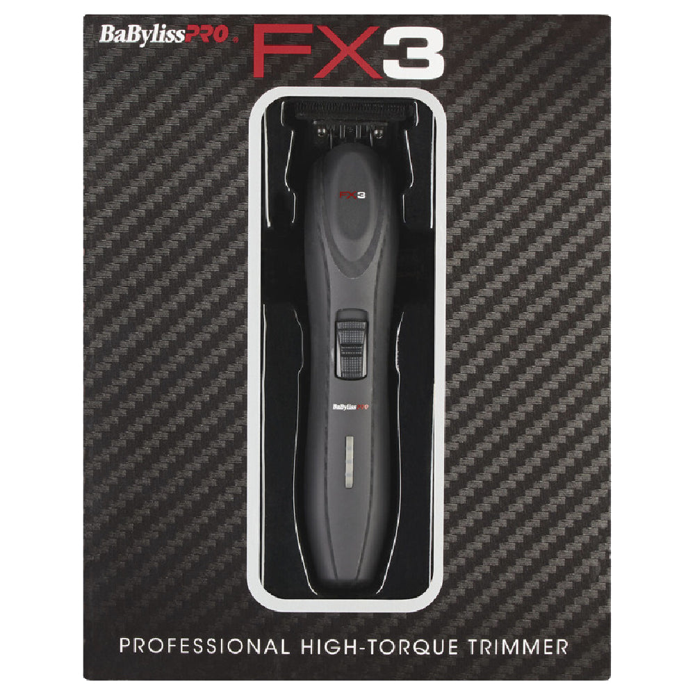 Babyliss Pro FX3 High Torque Cordless Trimmer Black (FXX3TB)