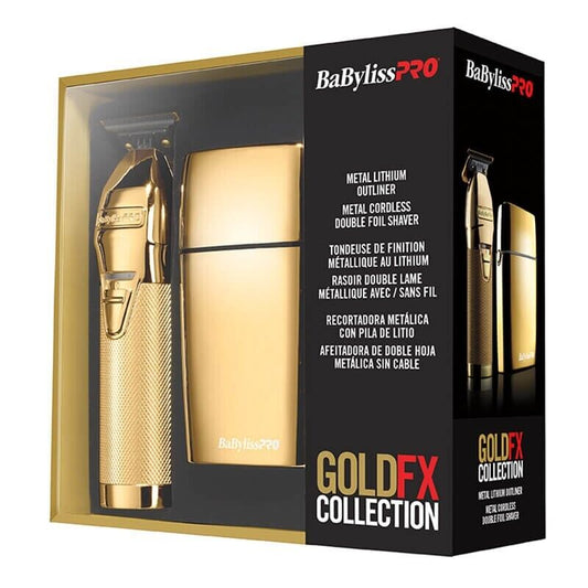 BaByliss Pro GoldFX Collection Combo - FX787G Trimmer & FXFS2G Shaver