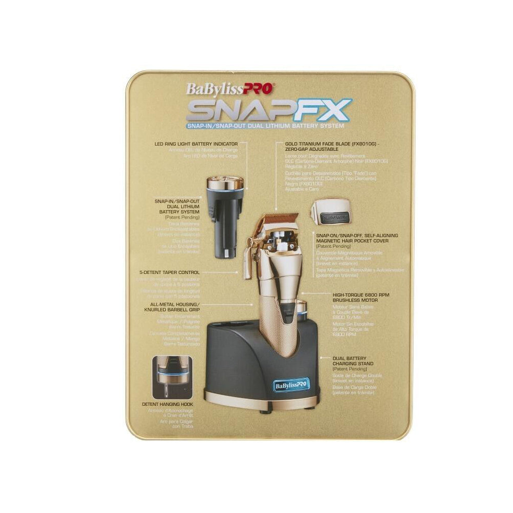 Babyliss Pro Limited Edition Gold SnapFX Clipper | FX890GI