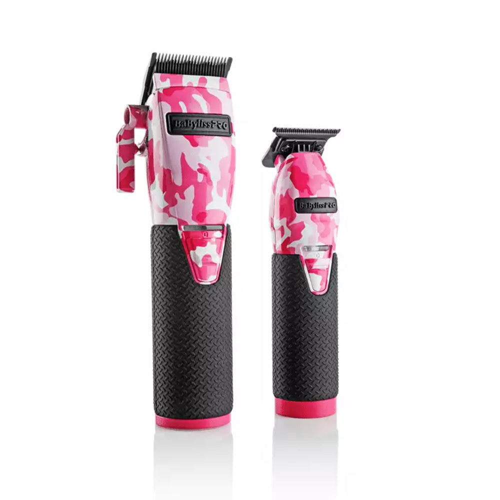 Babyliss Pro LimitedFX Pink Camo Clipper and Trimmer Combo #FXHOLPKCAMPK