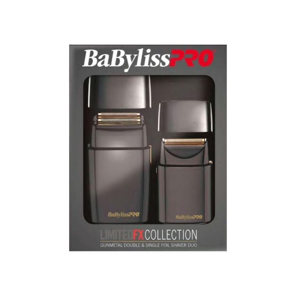 BaByliss Pro LimitedFX Collection Gunmetal Double & Single Foil Shaver Duo