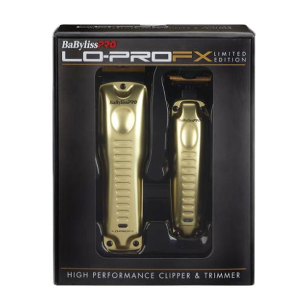 Babyliss Pro LO-PROFX Clipper & Trimmer Combo Gold (FXHOLPKLP-G)