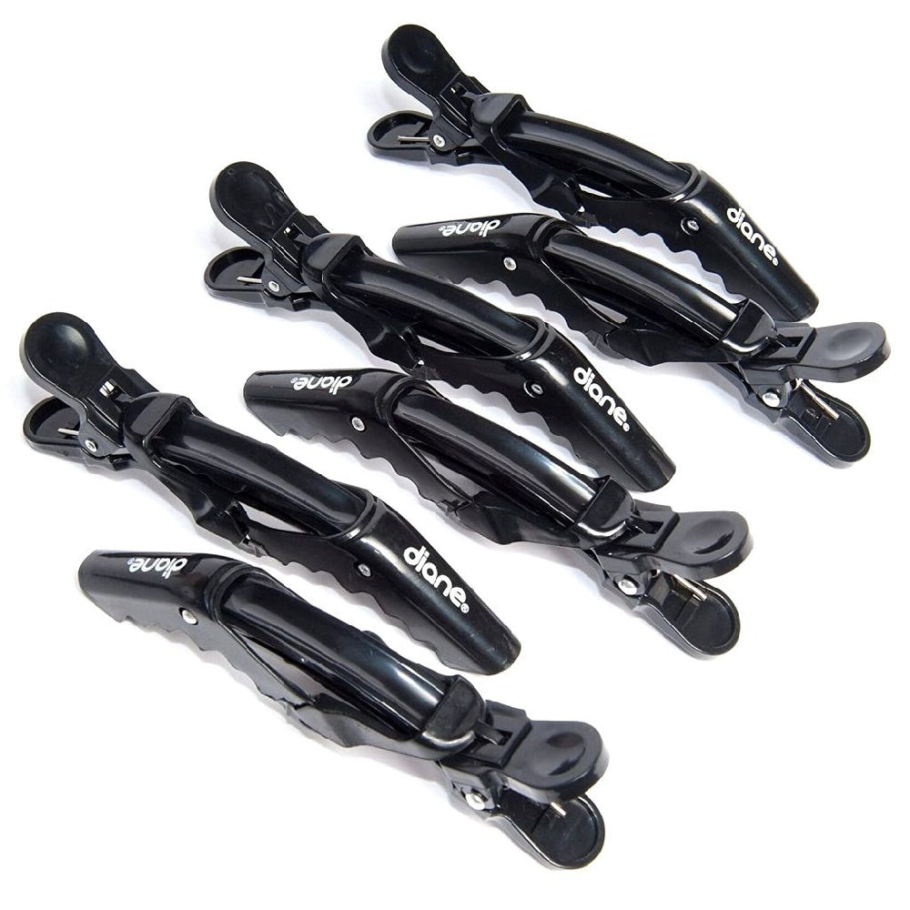 Diane Gator Clips 4-1/2" Black - 6 Pack