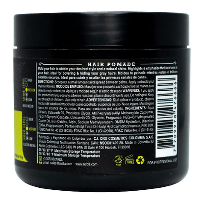 Rolda Hair Pomade "Black" Medium Hold & Shine