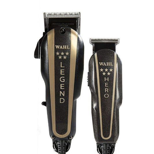 Wahl Professional 5-Star Barber Legend Clipper and Hero T-Blade Combo